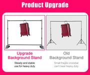 Load image into Gallery viewer, Double-Crossbar Backdrop Background Stand Frame Support System For Photography Photo Studio Video Muslin Green Screen
