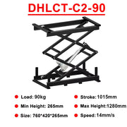 Load image into Gallery viewer, 1500N Electric Lifting Platform with Smart Controller Set 270mm~1005mm Stroke RF485 60kg~150kg Load 2Layers Scissor Lift Table