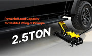Charger l'image dans la visionneuse de galerie, Amocart 2.5T Floor Hydraulic Jack Pneumatic Low Profile Floor Jack Heavy-Duty Steel Racing Floor Jack with Piston Lift Pump