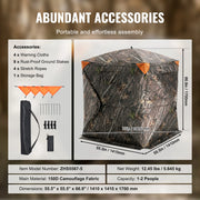 Bild in Galerie-Viewer laden, Amocart Hunting Blind, 270° See Through Ground Blind, 2-3 Person Pop Up Deer Blind for Hunting with Carrying Bag, Portable Tent