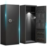 Load image into Gallery viewer, SucceBuy 3-8 Rifles Gun Safe with Digital Lock Gun Storage Cabinet Removable Shelf for Home Long Guns & Pistols