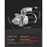Charger l'image dans la visionneuse de galerie, Amocart Starter 17841 Motor Replacement Compatible with Pontiac Vibe L4 1.8L 2003-2008 Toyota Corolla/Matrix L4 1.8L 2003-2008