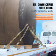 Load image into Gallery viewer, Amocart 2-Pack G80 Transport Binder Chain 3/8" 5/16" Tow Chain with Clevis Hook Logging Chain for Towing Truck Tie Down Binding