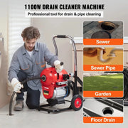 Charger l'image dans la visionneuse de galerie, Amocart Drain Cleaner Machine 120FT 6/5 Inch 1100W Electric Sewer Snake Auger Manual Feed CW/CCW Control Pipe Cleaning Machine