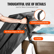 Charger l'image dans la visionneuse de galerie, Amocart Hot Tub Cover Lift Spa Cover Lift Height 31.5"-41.3" Width 57"-92.5" Adjustable Installed Underneath Both Side Suitable
