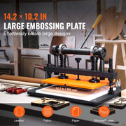 Load image into Gallery viewer, Amocart Leather Cutting Machine Embossing Plate Manual Die Cutter 0.47 in Pressure Stroke Leather Embossing Machine