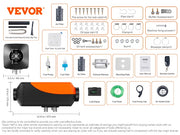 Bild in Galerie-Viewer laden, Amocart 8KW Bluetooth Diesel Air Heater 12V Diesel Heater with Automatic Altitude Adjustment Diesel Parking Heater for Trailer