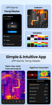Charger l'image dans la visionneuse de galerie, Thermal Camera P1 IOS& Android Phone 320*240 X³IR Resolution Infrared Thermal Imaging Camera Air Conditioning HVAC Inspection