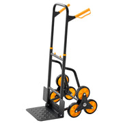 Charger l'image dans la visionneuse de galerie, Amocart 440/770 lbs Stair Climbing Cart Folding Trolley Cart with Telescoping Handle 6 Wheels 2 Bungee Cords for Home Groceries