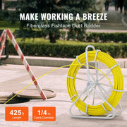 Load image into Gallery viewer, Amocart Fish Tape Fiberglass 425/492/600/656 ft Duct Rodder Fishtape Wire Puller Fishing Tools for Walls and Electrical Conduit