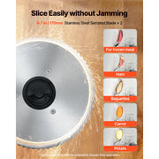 Charger l'image dans la visionneuse de galerie, Amocart 6.7-8.7inch Meat Slicer Electric Deli Slicer Machine with two SUS420 Blades Food-Slicer for Meat Ham Baguett, Steak