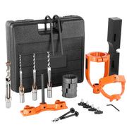 Load image into Gallery viewer, Amocart Mortising Attachment for Drill Press, 4 Model Drills Square Hole Chisel Set for Woodworking Mortising Tenoning Drilling