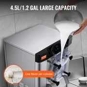 Charger l'image dans la visionneuse de galerie, Amocart Commercial Ice Cream Machine Ice Cream Maker Stainless Steel Cylinder LED Panel Auto Clean Pre-cooling for Restaurant