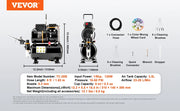 Bild in Galerie-Viewer laden, Amocart Airbrush Kit, Dual Fan Air Compressor Professional Airbrushing System Kit Airbrushes Mixing Wheel Cleaning Brush Set