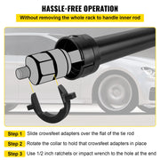 Bild in Galerie-Viewer laden, Amocart Inner Tie Rod Tool Kit 12 Pcs Tie Rod Removal Tool 12 Pcs Crowfoot Adapters Master Inner Tie Rod Tool Set Tie Rods Tool