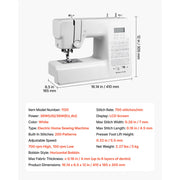 Charger l'image dans la visionneuse de galerie, Amocart Computerized Sewing Machine 18/60/200 Stitch Applications LED Screen Foot Pedal and LED Light Heavy-Duty Metal Frame