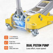 Charger l'image dans la visionneuse de galerie, SucceBuy 3T/2T Floor Jack Aluminum Hydraulic Racing Jack Hydraulic Car Jack with Dual Piston Quick Lift Pump for Auto Repaire