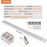 Bild in Galerie-Viewer laden, SucceBuy Universal E-Track Tie-Down Rail Kit W/ 8 Steel Rails 2 Single Slots 8 O-Rings Tie-Offs Trailer Car Securing Accessories
