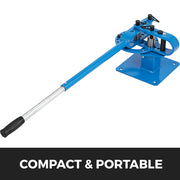 Charger l'image dans la visionneuse de galerie, Amocart Pipe Bender YP-9Manual Bench Steel Tube Bending Kit with 7Dies 1-3inMultifonction Compact Flat Bar Rod Brake Bends Tool