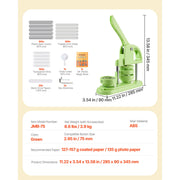 Bild in Galerie-Viewer laden, Amocart Button Maker Machine Plastic Pin Maker 100pcs Button Parts Circle Cutter and Hex Wrenches Reinforced Ergonomic Handle