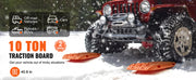Bild in Galerie-Viewer laden, Amocart 10 TON Traction Boards with PP Material Recovery Boards for Off-road Vehicle Car Pickup SUV RV Pair Tire Traction Mats