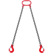 Bild in Galerie-Viewer laden, SucceBuy 3T 5ft Lifting Sling Chain 5/16 inch G80 Lifting Chains with 2 Leg Grab Hooks for Engine Hoist Engine Lift Chain