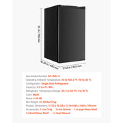 Bild in Galerie-Viewer laden, Amocart 48L 90L Mini Fridge Single Door Compact Refrigerator Adjustable Temperature Metal Shelf Energy Efficient Refrigerator