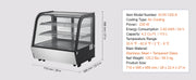 Load image into Gallery viewer, Amocart 3.5/4.2/5/9.8 cft Refrigerated Display Case Large Commercial Pastry Display Refrigerator with LED Lighting for Bakery