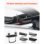 Charger l'image dans la visionneuse de galerie, Amocart Roof Rack Cargo Carrier 48x40x5.6“ Universal Rooftop Cargo Basket Car Top Luggage Holder Anti-Rust Alloy Steel for Car