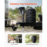 Charger l'image dans la visionneuse de galerie, Amocart 5000Lbs Electric Trailer Jack RVs Power Tongue Jack with 2 Way Connector & Crank Handle 10"-28.3" Lift for Camper