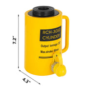 Charger l'image dans la visionneuse de galerie, Amocart 20T/30T/60T Hollow Plunger Hydraulic Cylinder Jack Single Acting Ram Cylinder 100mm Heavy Duty Lifting Tool