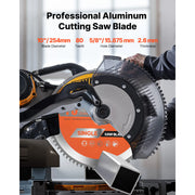 Charger l'image dans la visionneuse de galerie, Amocart Circular Saw Blade 10in Diameter 80Sharp Alloy Teeth 5/8in Arbor Aluminum Cutting Blade forCircular Saw with Heat Vents