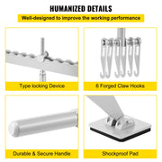 Bild in Galerie-Viewer laden, Amocart Dent Pull Bar 6 Claw Hook Dent Puller Single Leg Levelling Portable Dent Pull Bar Aluminum Alloy for Car Dent Repairing