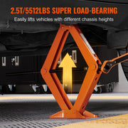 Charger l'image dans la visionneuse de galerie, Amocart Scissor Jack 2.5 Ton/5512 lbs Scissor Car Jack 3.7"-17.1" Lifting Range Scissor Lift Jack Portable Tire Jack for Car