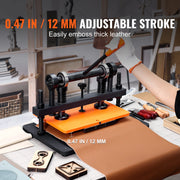 Load image into Gallery viewer, Amocart Leather Cutting Machine Embossing Plate Manual Die Cutter 0.47 in Pressure Stroke Leather Embossing Machine