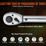 Load image into Gallery viewer, Amocart Torque Wrench Set Drive Click Torque Wrench Dual-Direction Adjustable Mechanical Dual Range Scales Torque Wrench Kit
