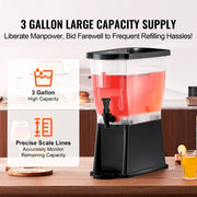 Charger l'image dans la visionneuse de galerie, Amocart Beverage Dispenser 3 Gallon Drink Dispenser for Parties Plastic Juice Dispenser w/ Stand Spigot Lid Iced Tea Dispenser