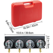 Charger l'image dans la visionneuse de galerie, Amocart Fuel Vacuum Carburetor Synchronizer Carb Tool sync 4 Gauge Set with Rubber Hose Vacuum Balancer Meter Kit For Motorbike