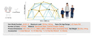 Bild in Galerie-Viewer laden, Amocart Climbing Dome 6/8/10/12FT Geometric Dome Climber Hammock Swing Jungle Gym Climbing Grip Outdoor Backyard Play Equipment