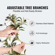 Charger l'image dans la visionneuse de galerie, Amocart Artificial Olive Tree 4/5/6FT Tall Faux Plant Secure PE Material Anti-Tip Tilt Protection Low-Maintenance Tree for Home
