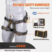 Charger l'image dans la visionneuse de galerie, Amocart Half Body Safety Harness Tree Climbing Harness Half Protection Harness 340 lbs for Fire Rescuing Caving Rock Climbing