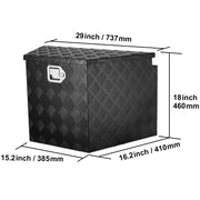 Charger l'image dans la visionneuse de galerie, Amocart Trailer Tongue Box Aluminum Alloy Tongue Box Tool Chest Heavy Duty Trailer Box Utility Trailer Tongue Box for Pickup