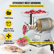 Load image into Gallery viewer, Amocart Electric Meat Mincer 330LBS/H Capacity Meat Grinder Machine, Stainless Steel Meat Grinder Commercial Sausage Stuffer Maker for Home & Commercial Use