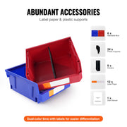 Bild in Galerie-Viewer laden, Amocart 6pcs Garage Storage Bin Hanging Stackable Wall Mounted Organizer Bin Stacking Containers for Closet Kitchen Office