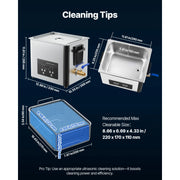 Charger l'image dans la visionneuse de galerie, Amocart 6L 10L 15L 30L Ultrasonic Cleaner Stainless Steel Ultrasonic Cleaning Bath Machine for Watches Razors Jewelry Coins