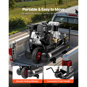 Charger l'image dans la visionneuse de galerie, Amocart 9 Gallon Twin-Tank Gas Powered Air Compressor 6.5 HP 9 CFM Gas Driven Air Compressor Tank on Wheel for Tire Inflation