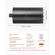 Bild in Galerie-Viewer laden, Amocart Core Drill Bit Internal Thread Diamond Dry Coring Bit w 3 Adapters Pilot Drill and Hex Wrench for Concrete Red Bricks
