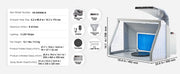 Load image into Gallery viewer, Amocart Airbrush Spray Booth Dual-Fans Portable Hobby Airbrush Paint Spray Booth Kit with LED Lights and Exhaust Extension Hose
