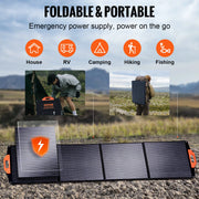 Bild in Galerie-Viewer laden, Amocart Portable Monocrystalline Solar Panel Foldable ETFE Charger Efficiency Panel Waterproof for Power Station Camping Hiking