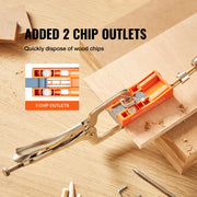 Bild in Galerie-Viewer laden, Amocart 56 Pcs Pocket Hole Jig Mini Jig Pocket Hole System with 9" C-clamp Step Drill Wrench Drill Stop Ring Square Drive Bit